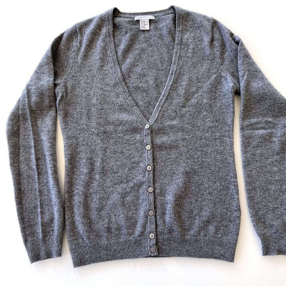 H&M Gray Cashmere Cardigan